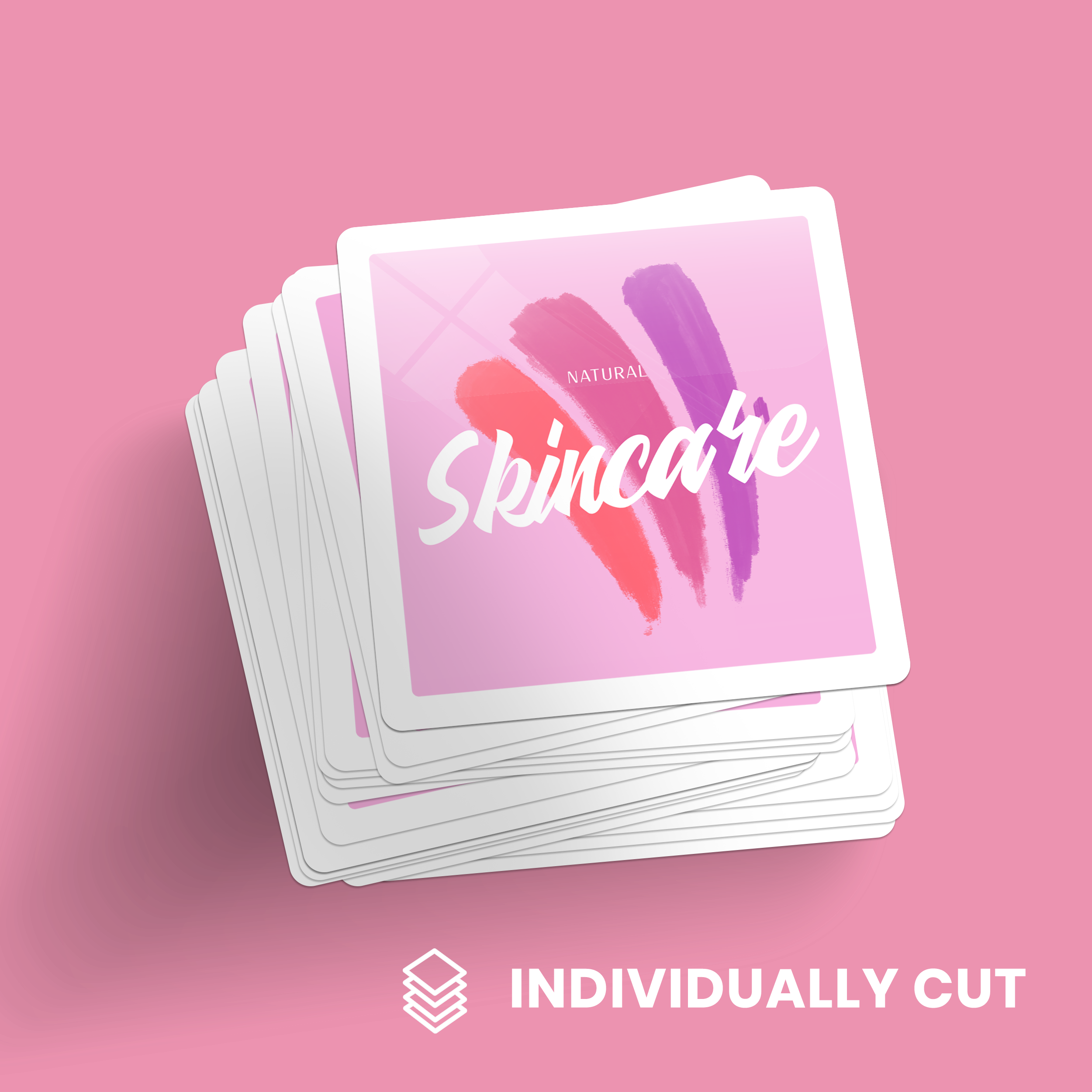 Custom Square Stickers - Individually Cut