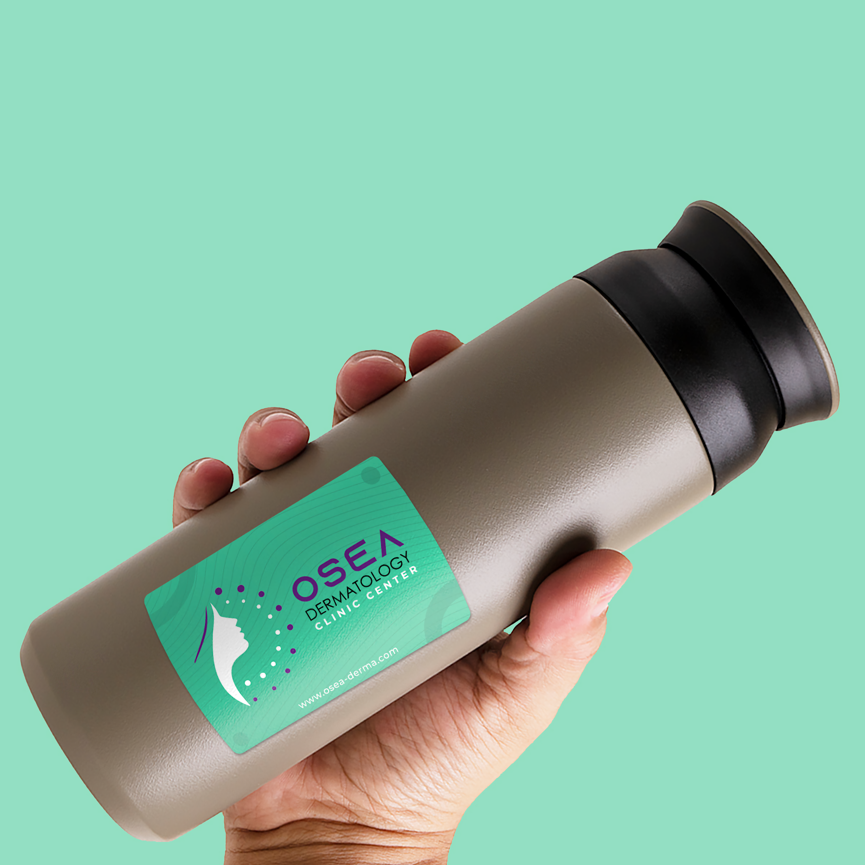 Custom Laminated Rectangle Stickers Lifestyle Image