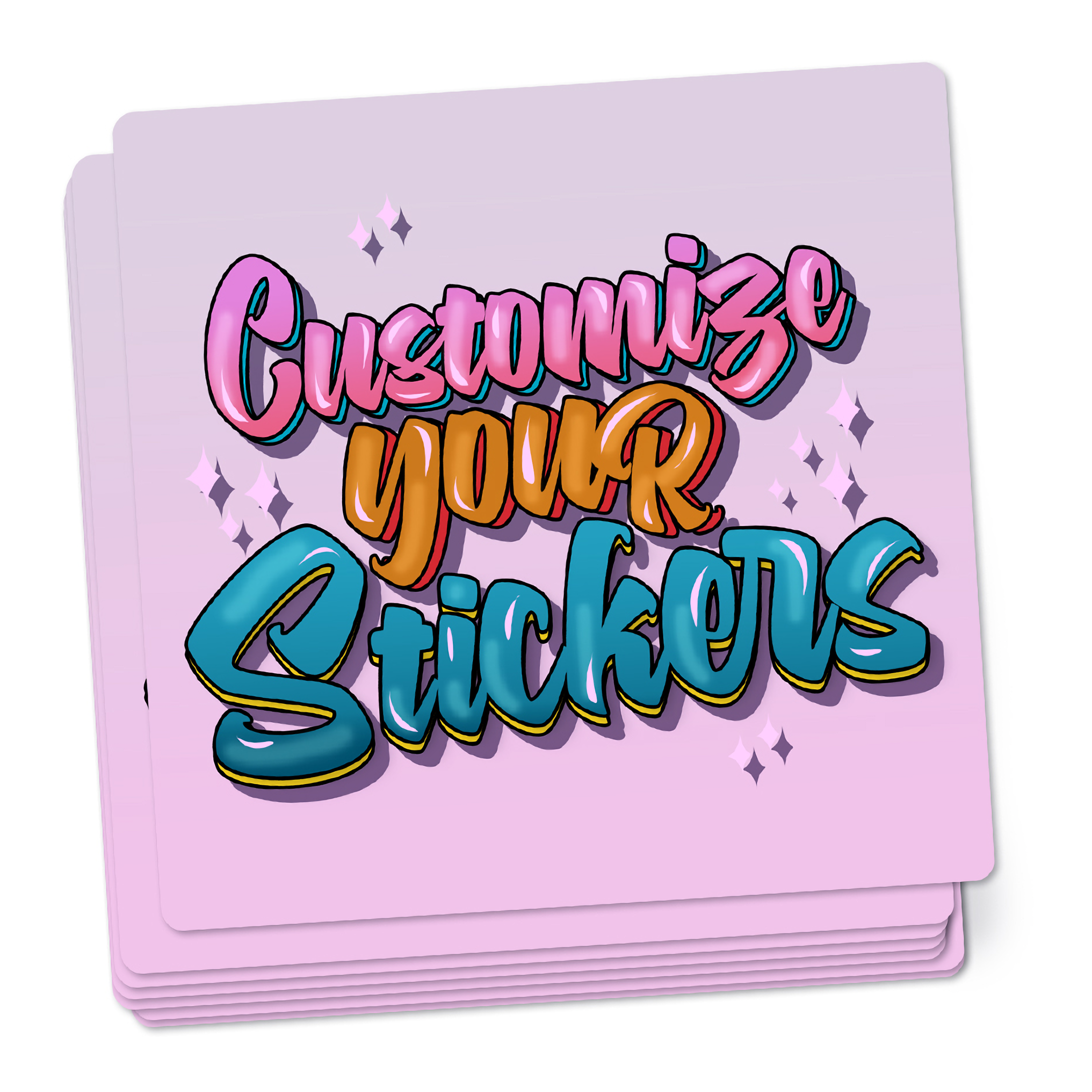 Custom Square Stickers