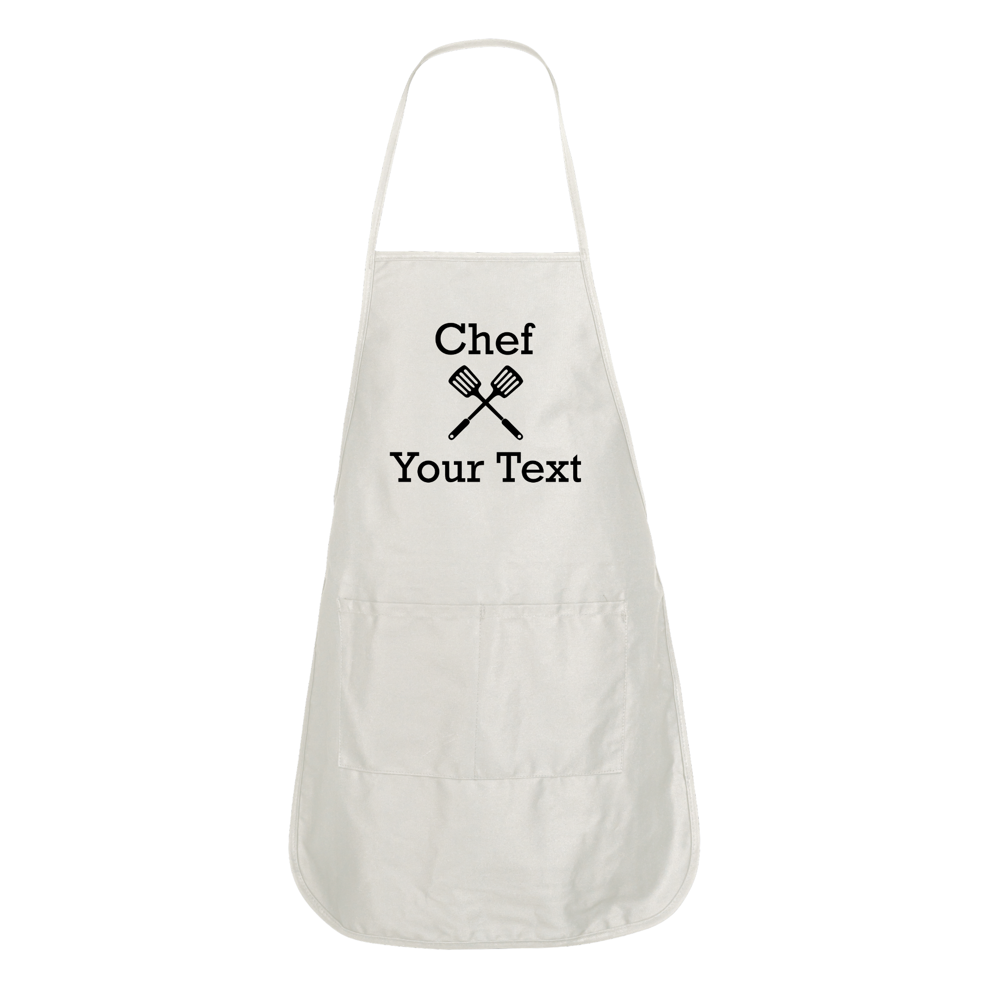 Custom Chef Apron White