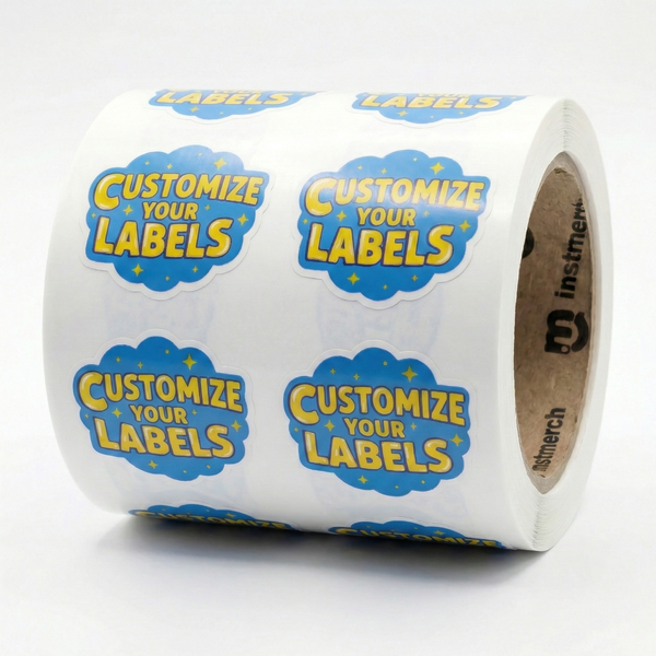 instMerch Custom Roll Labels Die-Cut