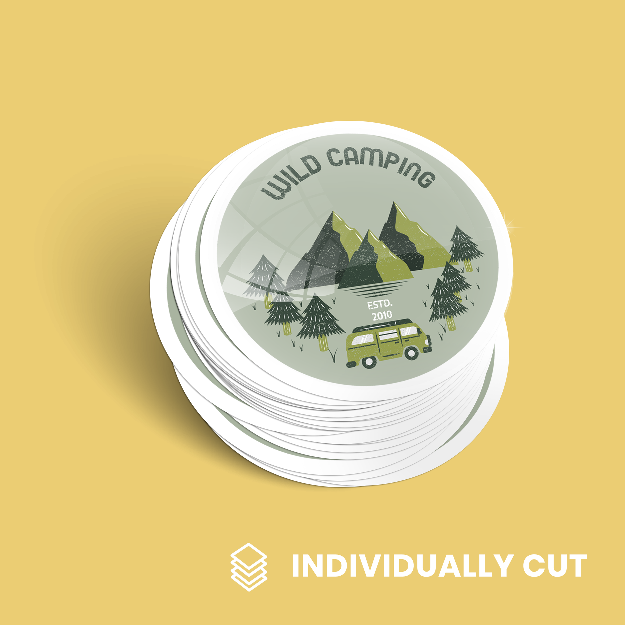 Custom Round Stickers - Individually Cut