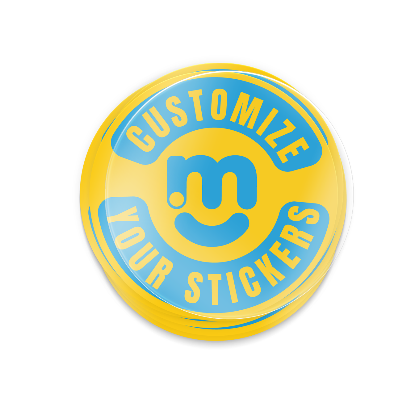 instMerch Custom Laminated Stickers - Circle