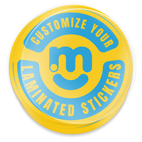 instMerch Custom Laminated Stickers Circle