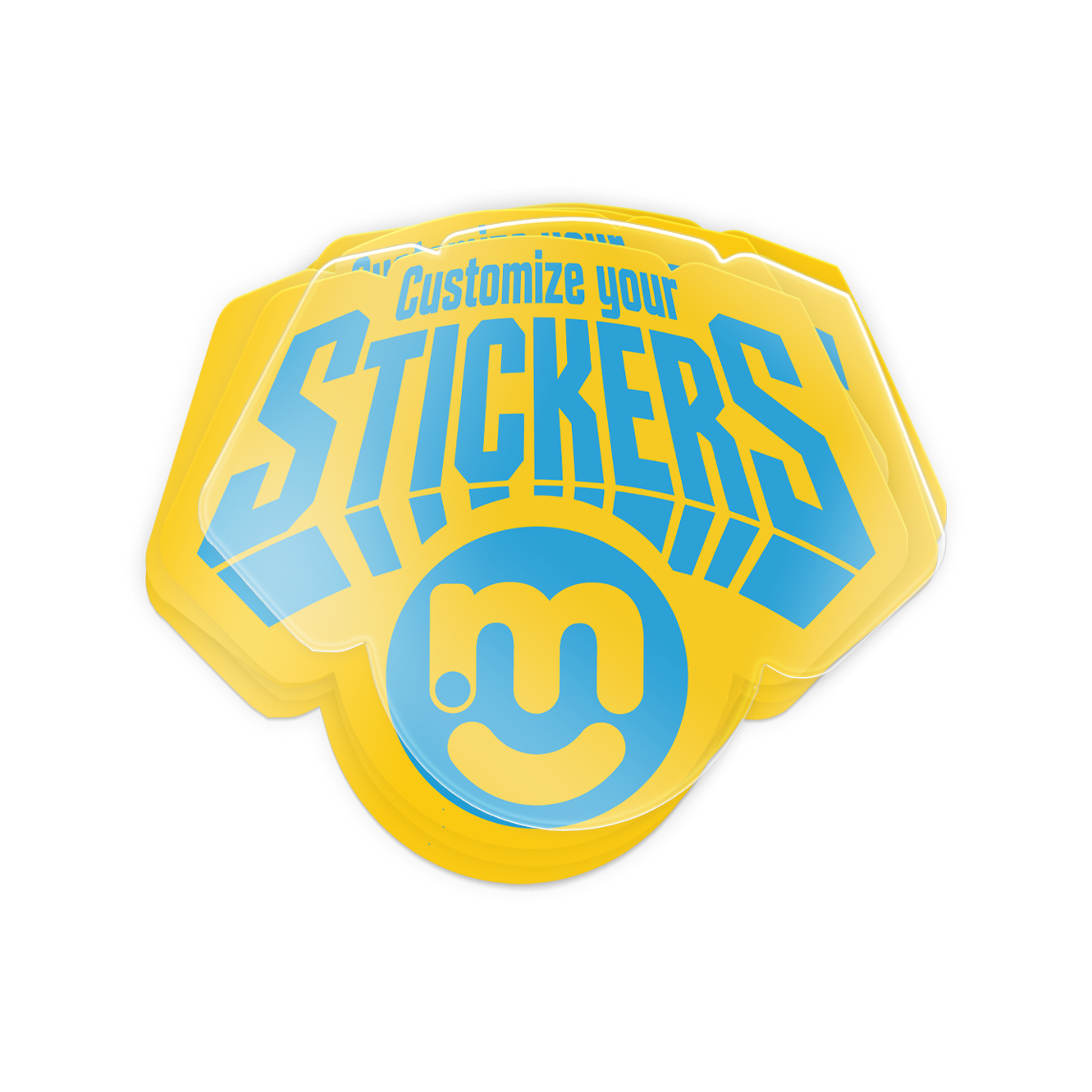 instMerch Custom Laminated Stickers - Die-Cut