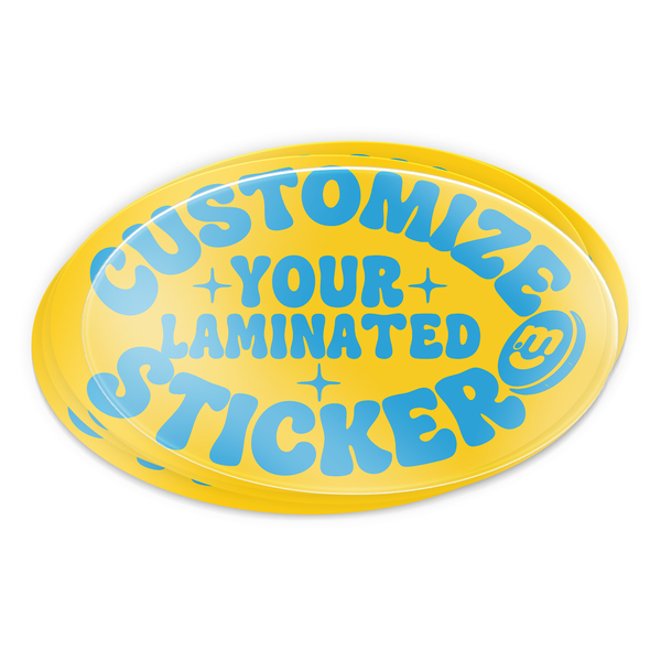instMerch Custom Laminated Stickers Oval