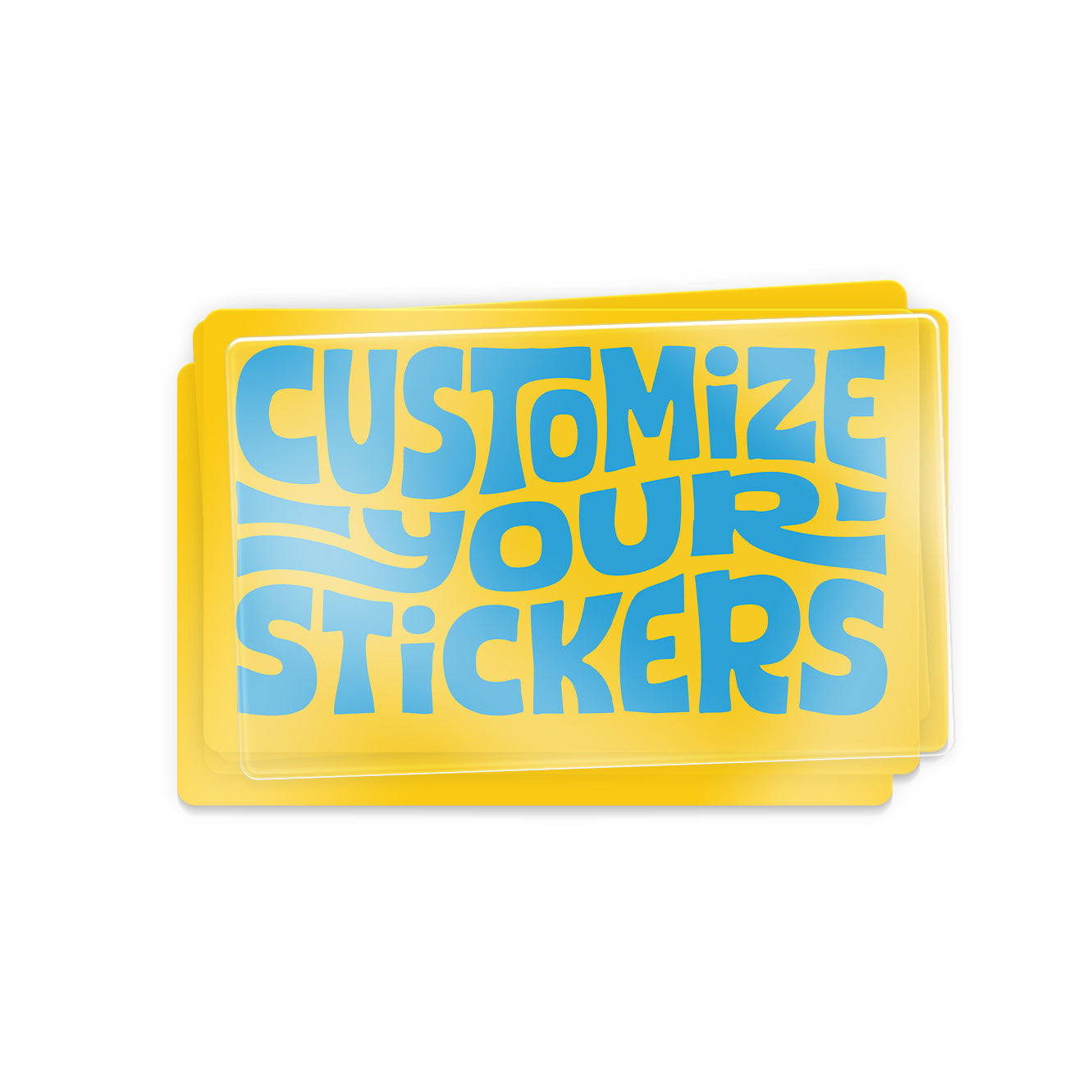 instMerch Custom Laminated Stickers - Rectangle
