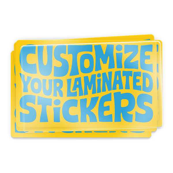 instMerch Custom Laminated Stickers Rectangle
