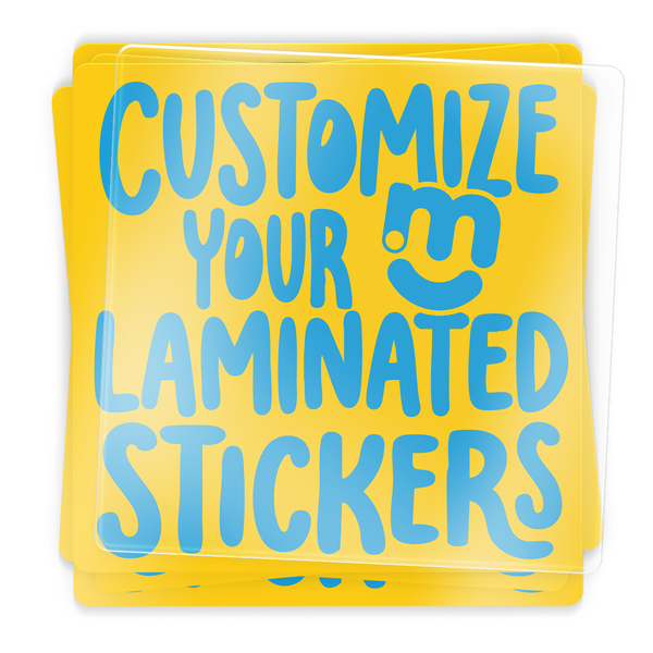 instMerch Custom Laminated Stickers Square