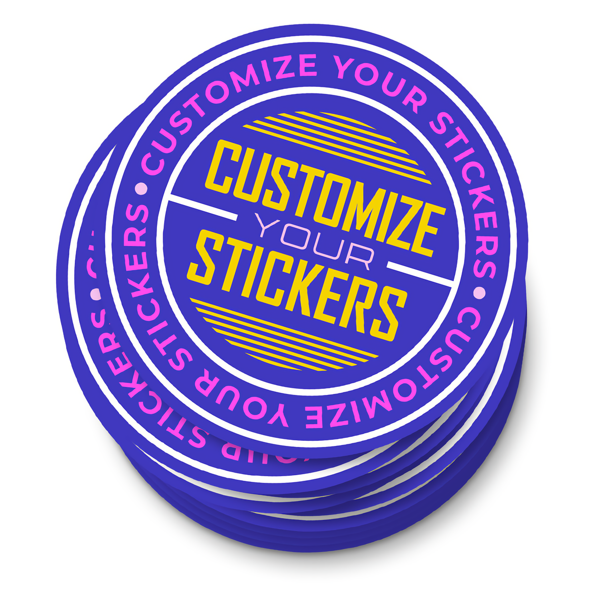 Bc Rounded Stickers Custom Round Stickers | Circle Stickers & Labels | instMerch