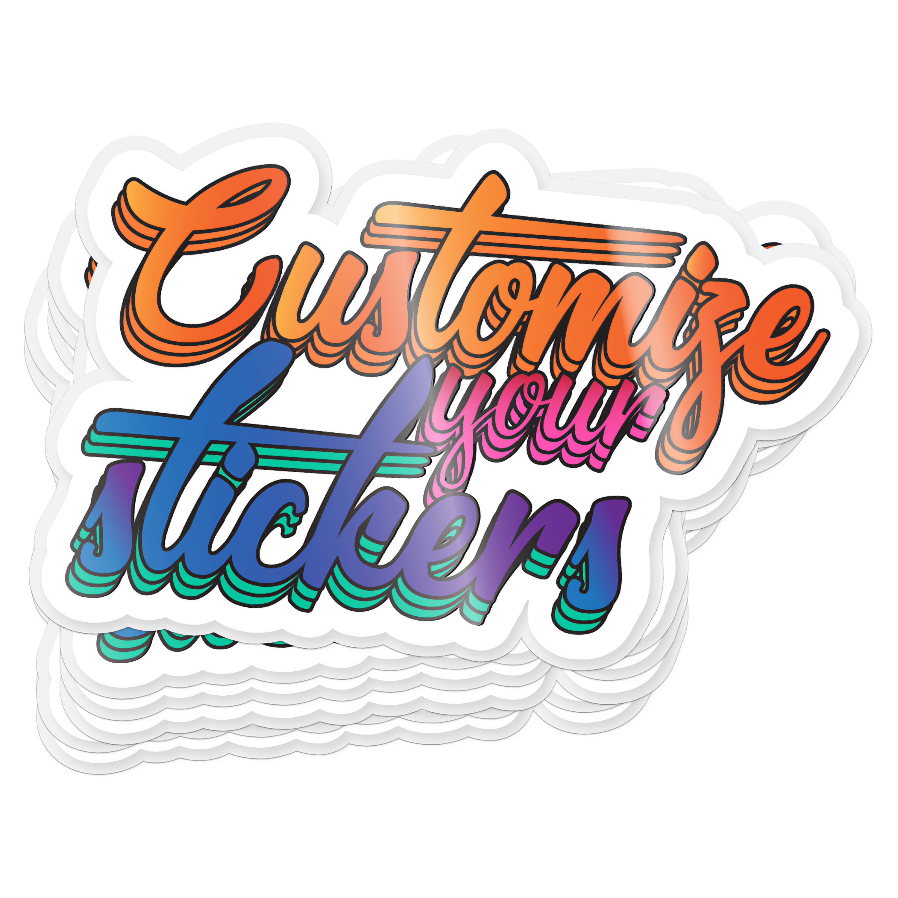 Custom Die Cut Stickers, Make Your Own