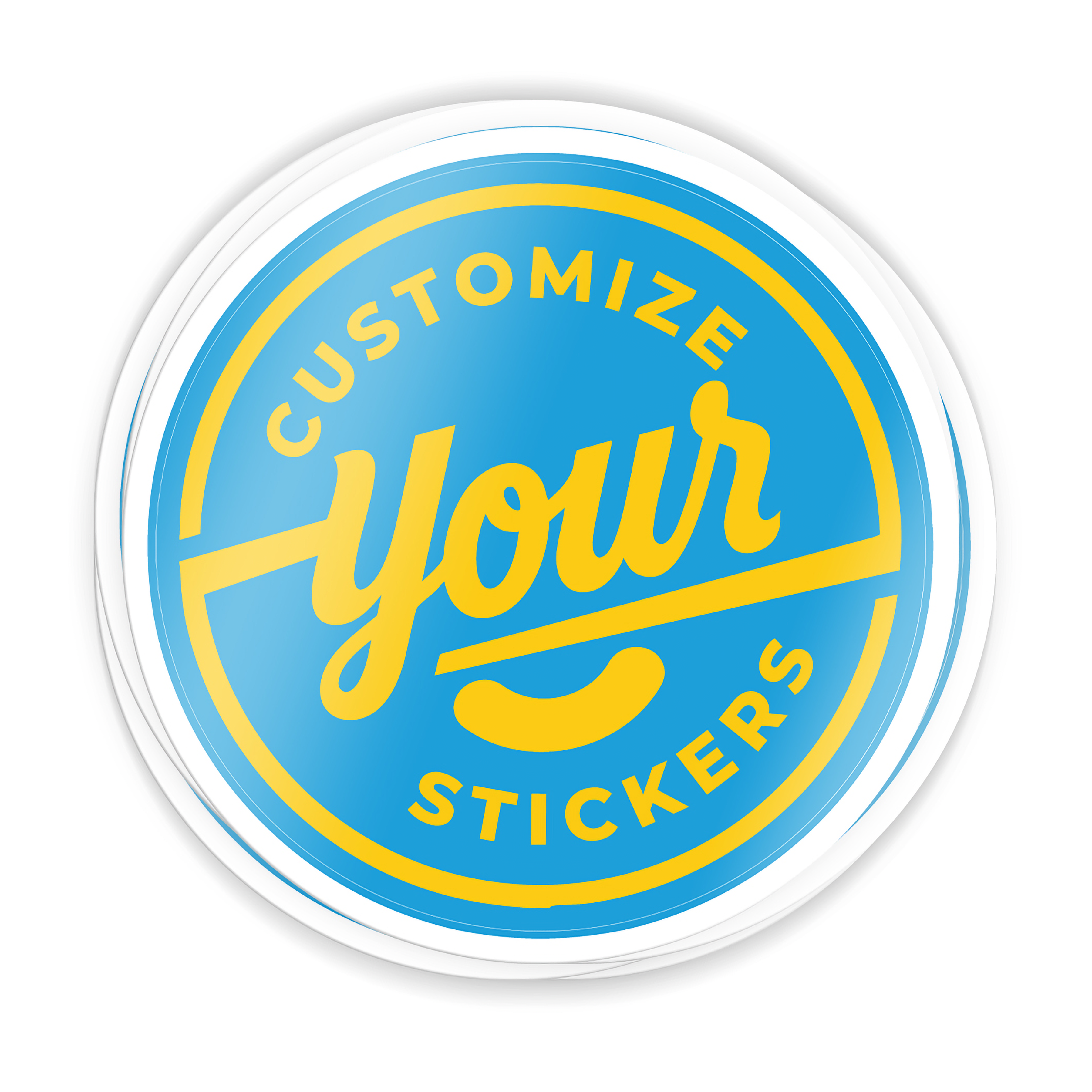instMerch Custom Stickers Round