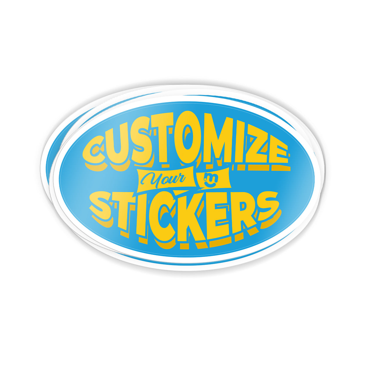 instMerch Custom Stickers Oval