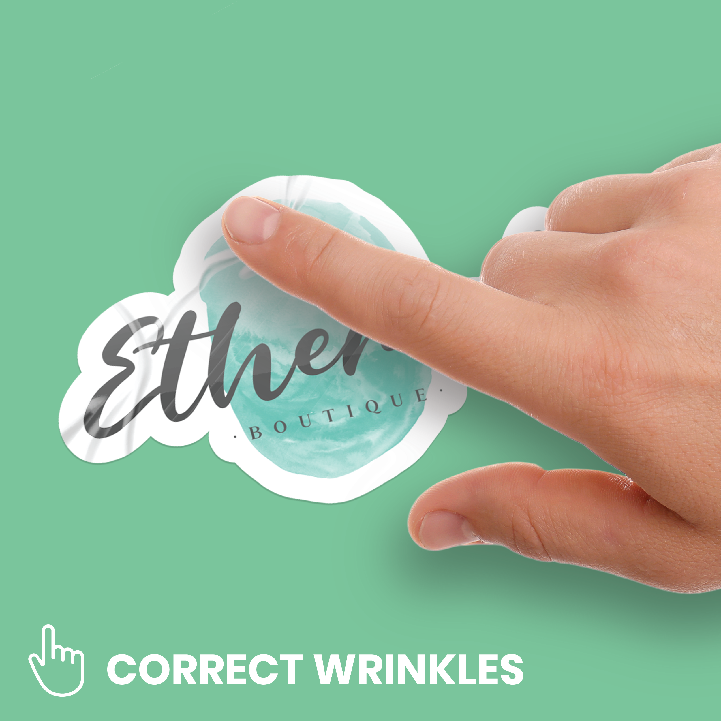 Custom Die-Cut Stickers - Correct Wrinkles