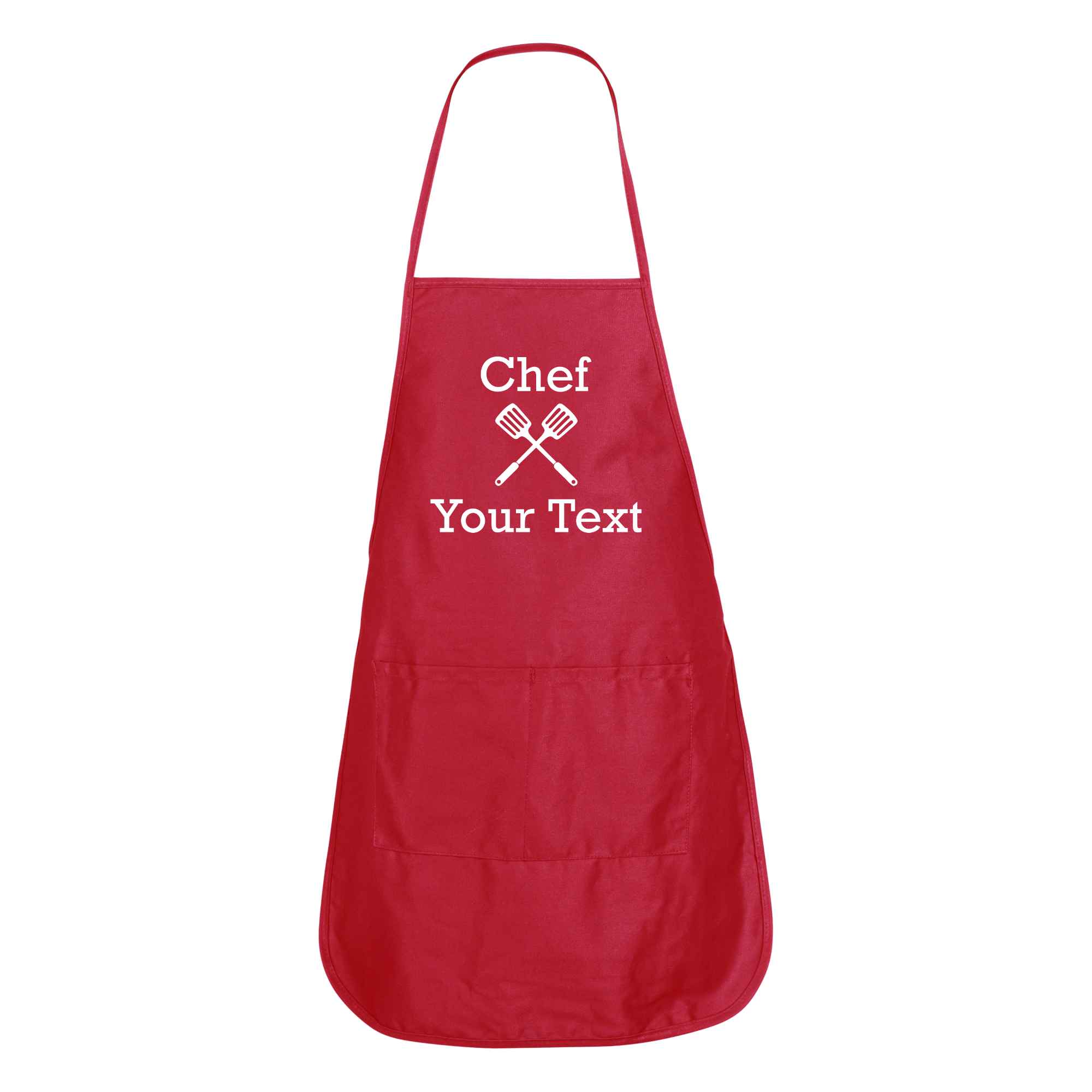 Custom Chef Apron Red