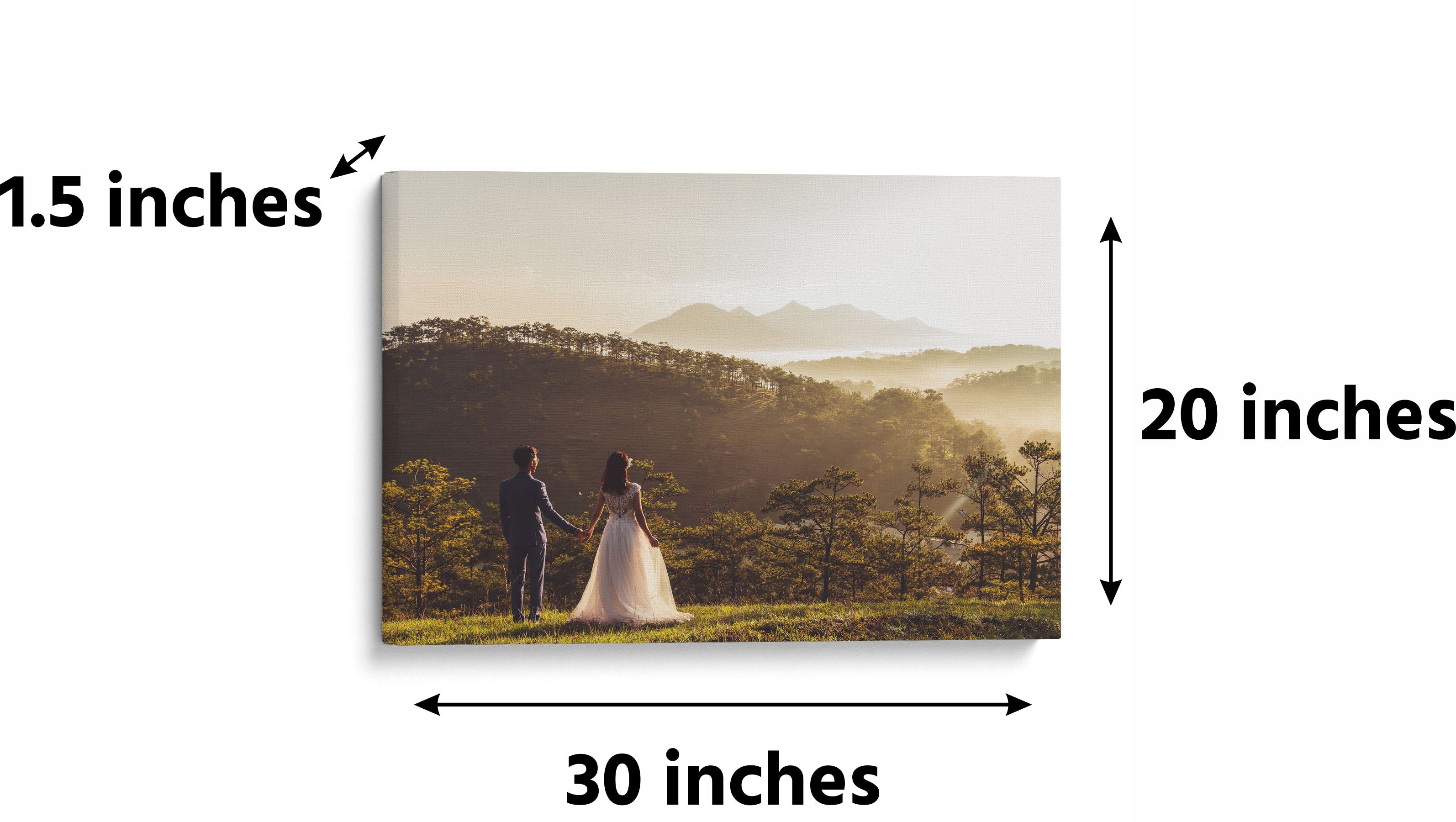 Custom Canvas Prints 30 x 20 Measurements | instMerch