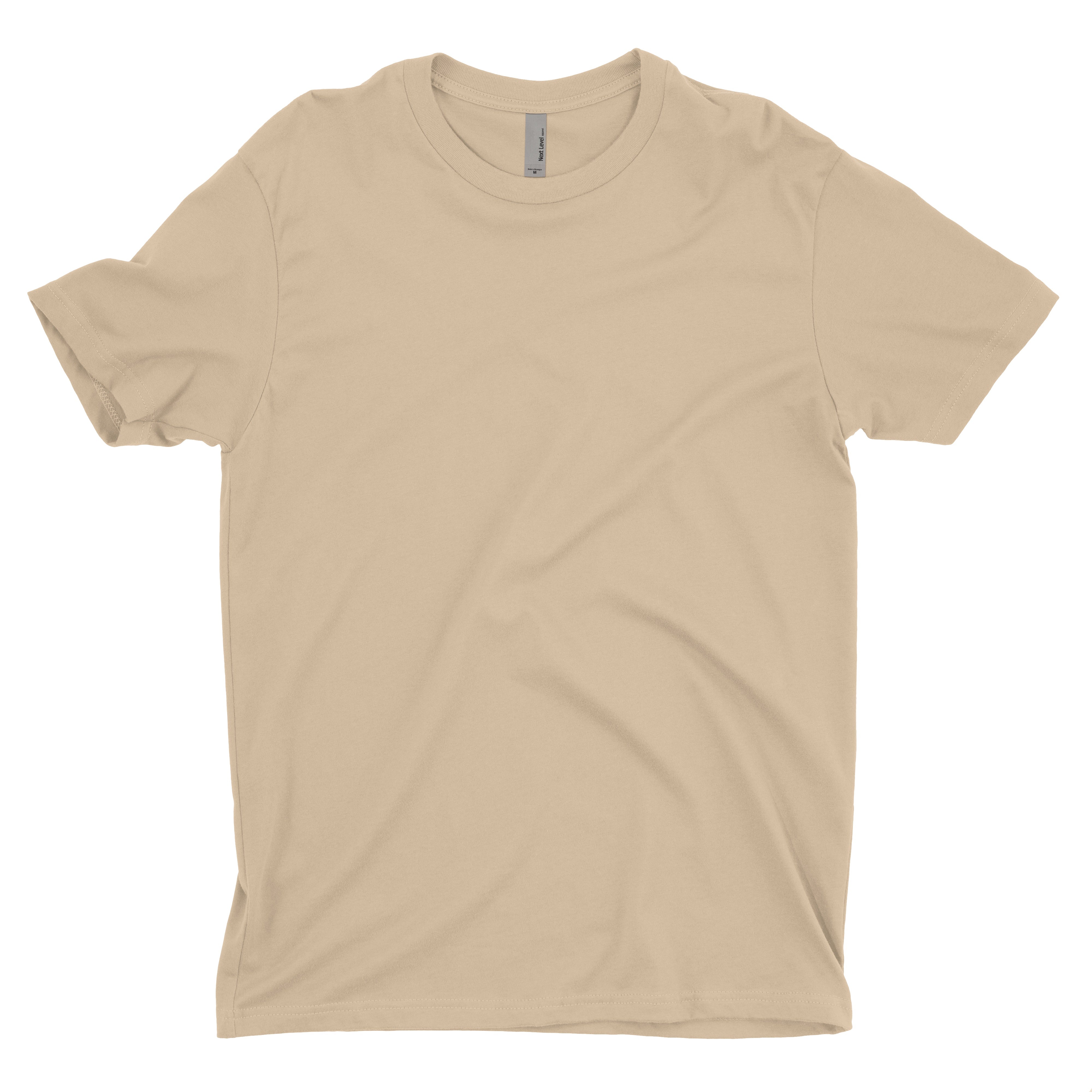 Soft Cotton Short Sleeve Cream Custom T Shirt