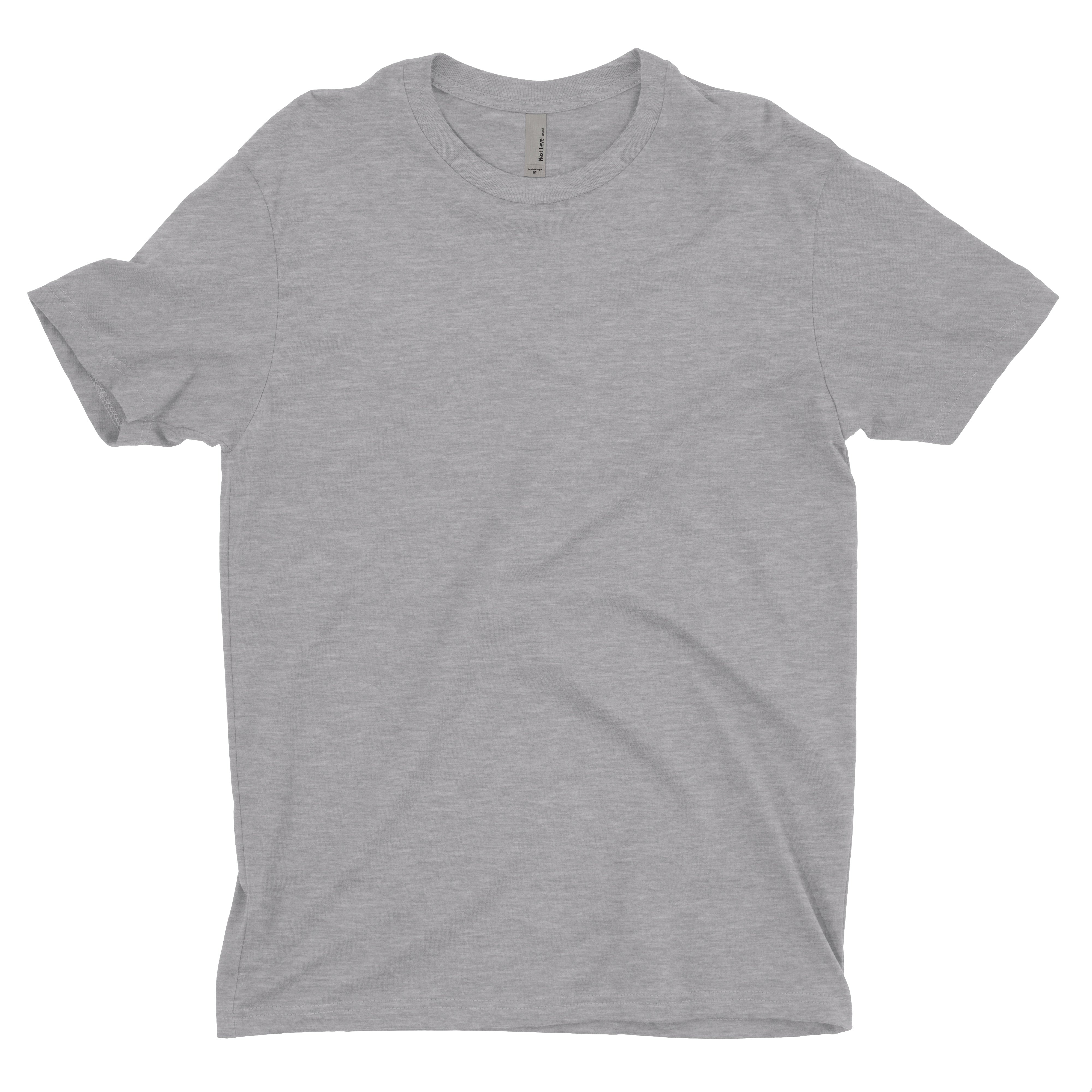 Soft Cotton Short Sleeve Heather Grey Custom T Shirt