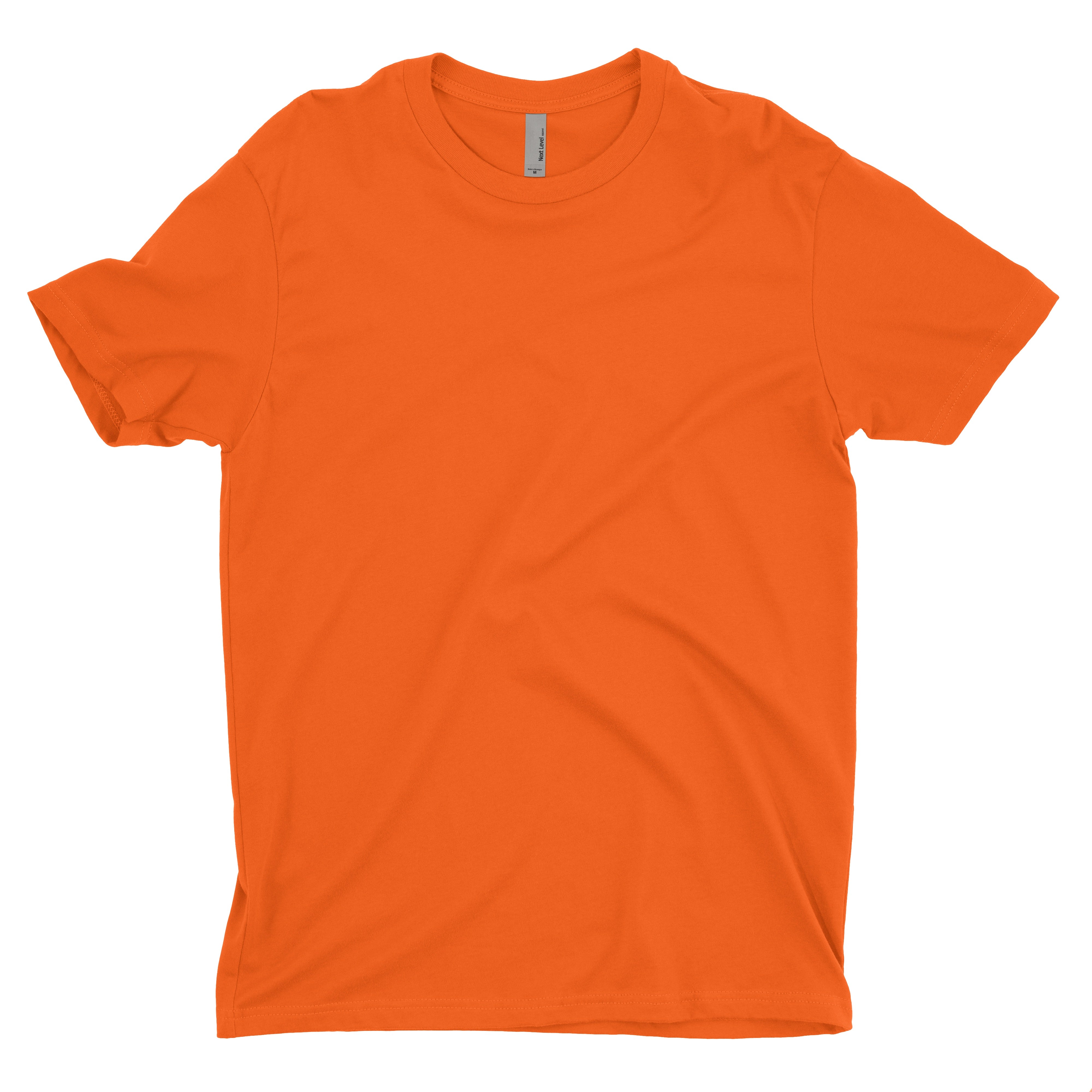 Soft Cotton Short Sleeve Orange Custom T Shirt