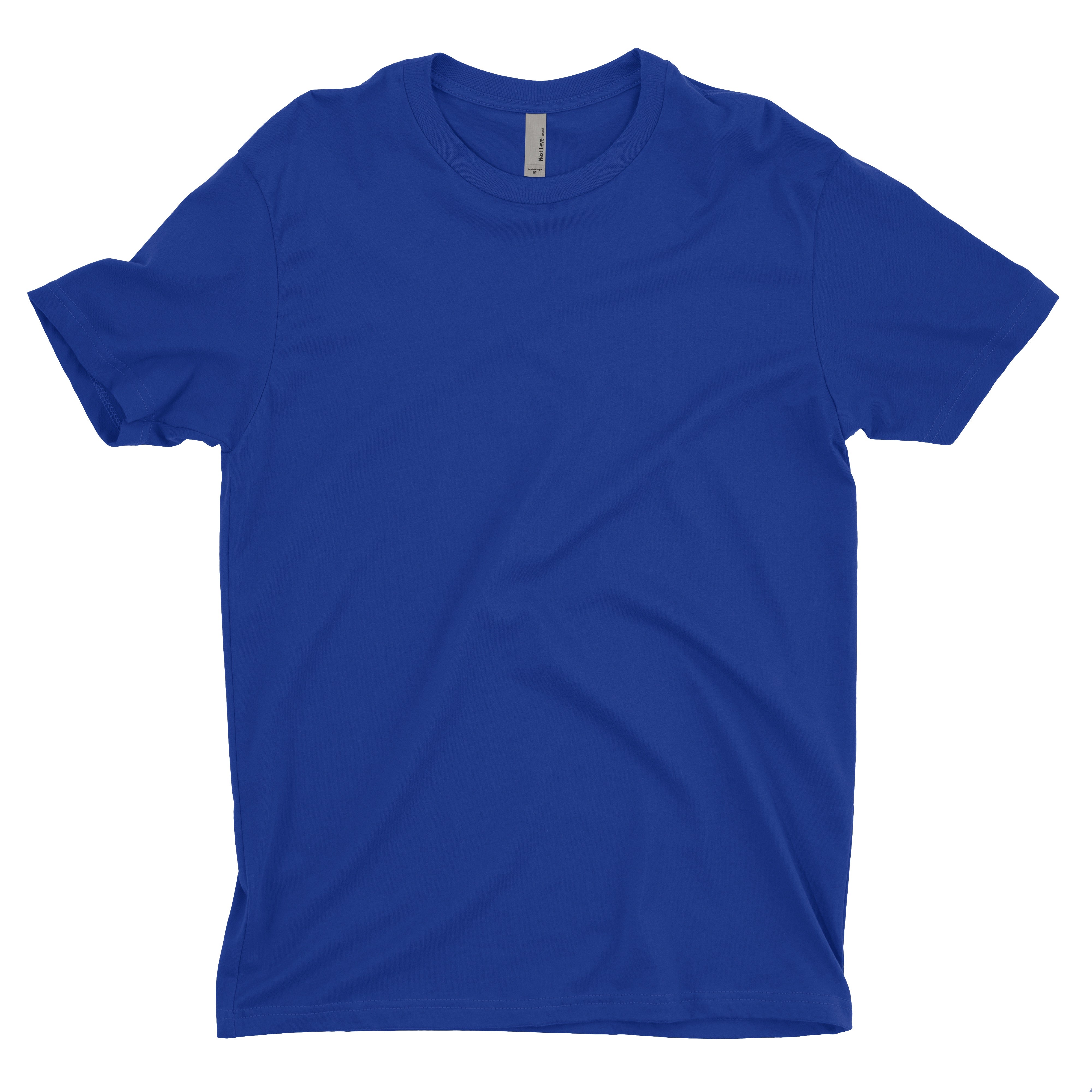 Soft Cotton Short Sleeve Royal Blue Custom T Shirt